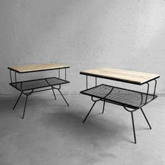 Mesas auxiliares de hierro forjado George Nelson para Arbuck