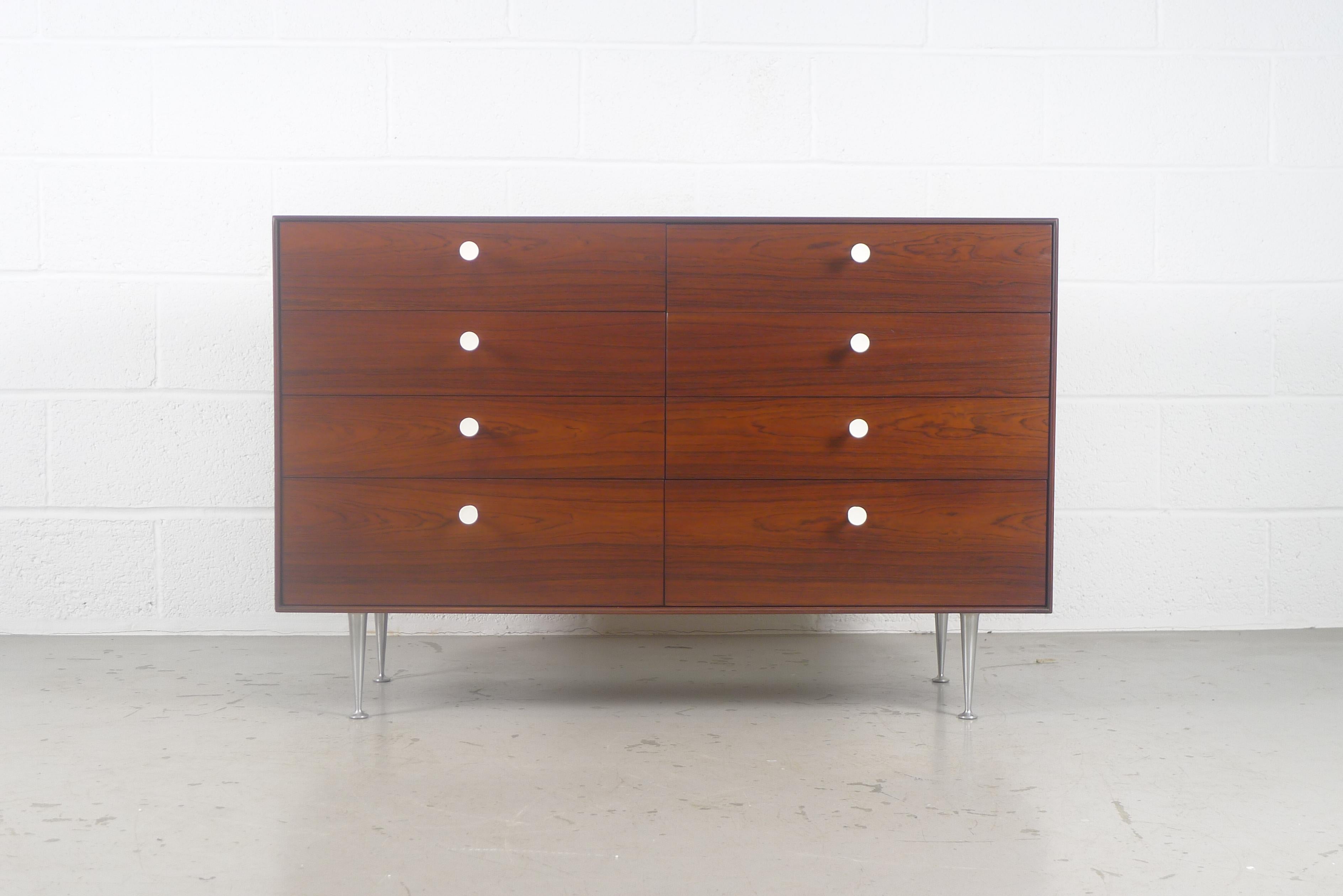 George Nelson for Herman Miller, 1952, Thin Edge Dresser in Rosewood, Label 1