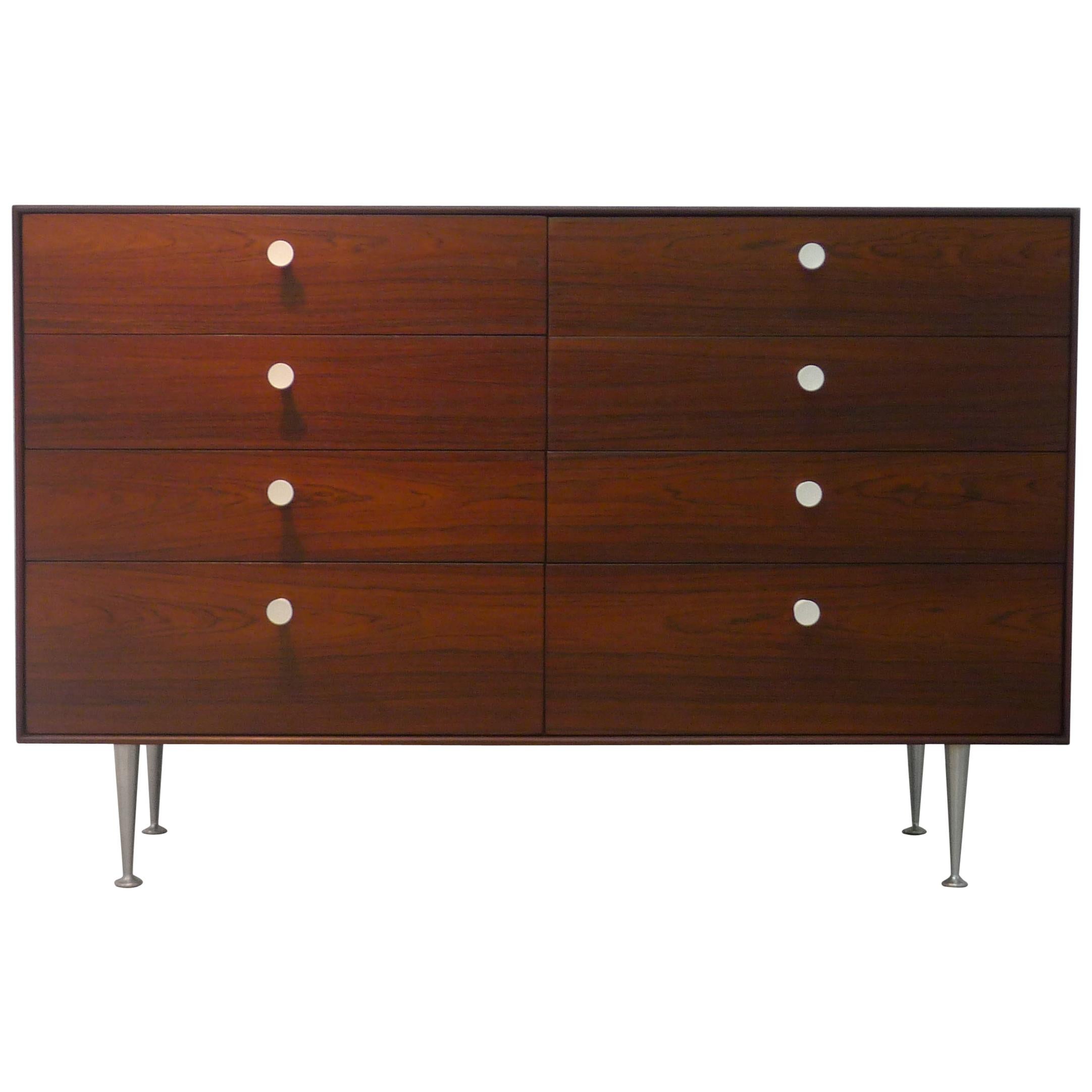 George Nelson for Herman Miller, 1952, Thin Edge Dresser in Rosewood, Label
