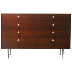 George Nelson for Herman Miller, 1952, Thin Edge Dresser in Rosewood, Label