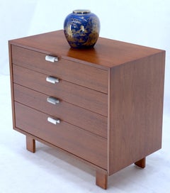 George Nelson for Herman Miller 4 Drawers Walnut Dresser Bachelor Chest Cabinet