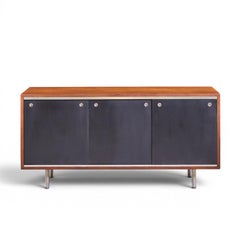 George Nelson for Herman Miller 8000 Series Walnut Sliding Door Credenza