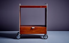 George Nelson for Herman Miller Bar or Serving Cart in Mahogany, USA - 1950s