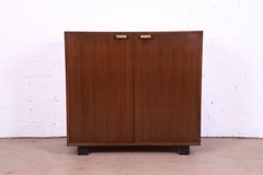 George Nelson for Herman Miller Basic Cabinet Series Walnut Bar Cabinet, 1950s