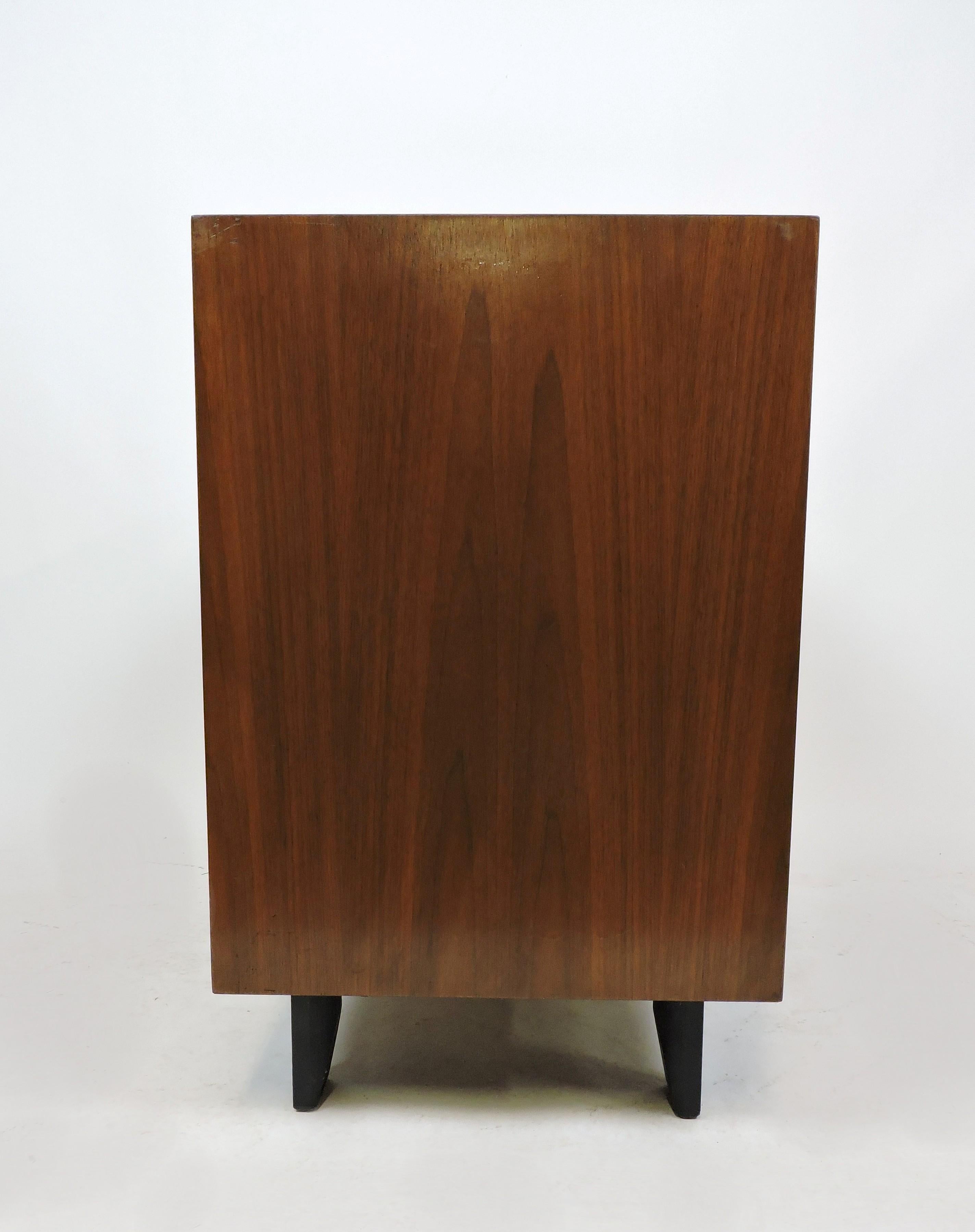 Polished George Nelson for Herman Miller Basic Series Walnut Cabinet Chest of Drawers