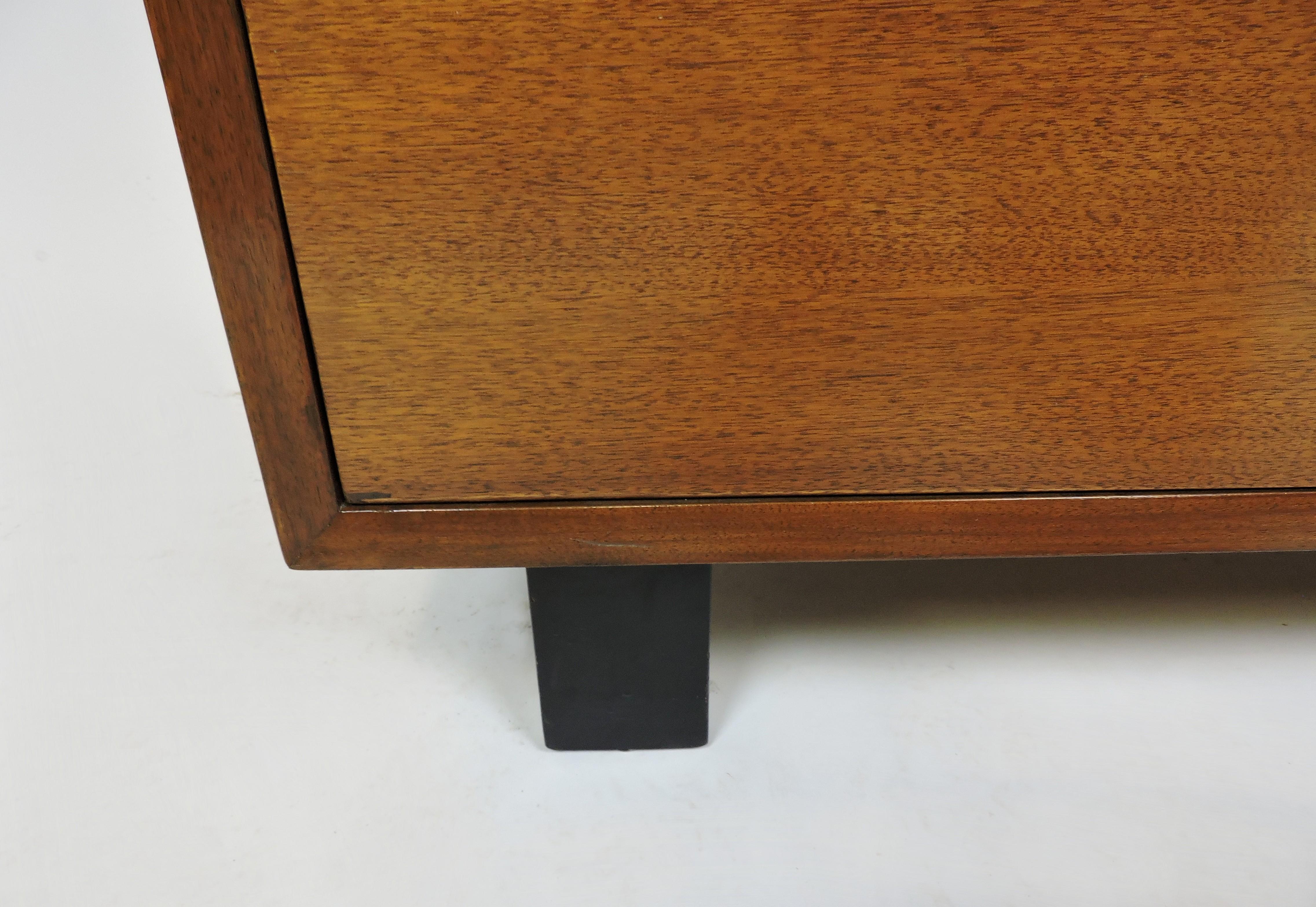 George Nelson for Herman Miller Basic Series Walnut Cabinet Chest of Drawers 1