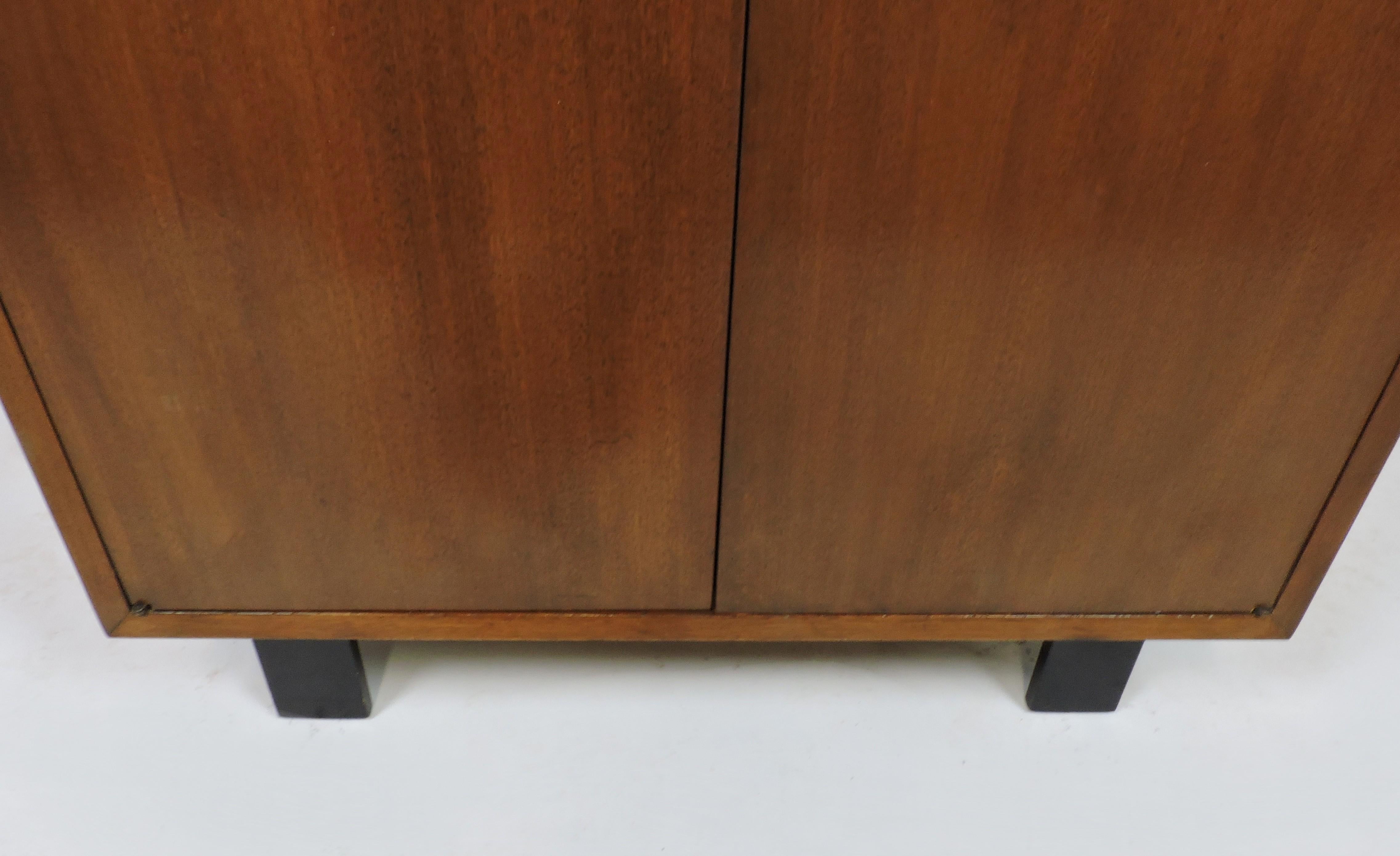 Mid-20th Century George Nelson for Herman Miller Basic Series Walnut Two Door Cabinet