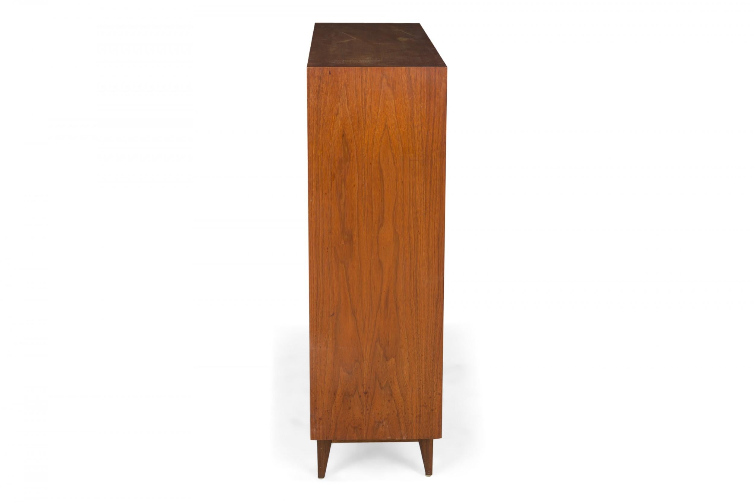 George Nelson for Herman Miller BCS Basic Two Shelf Walnut Veneer Bookshelf For Sale 5