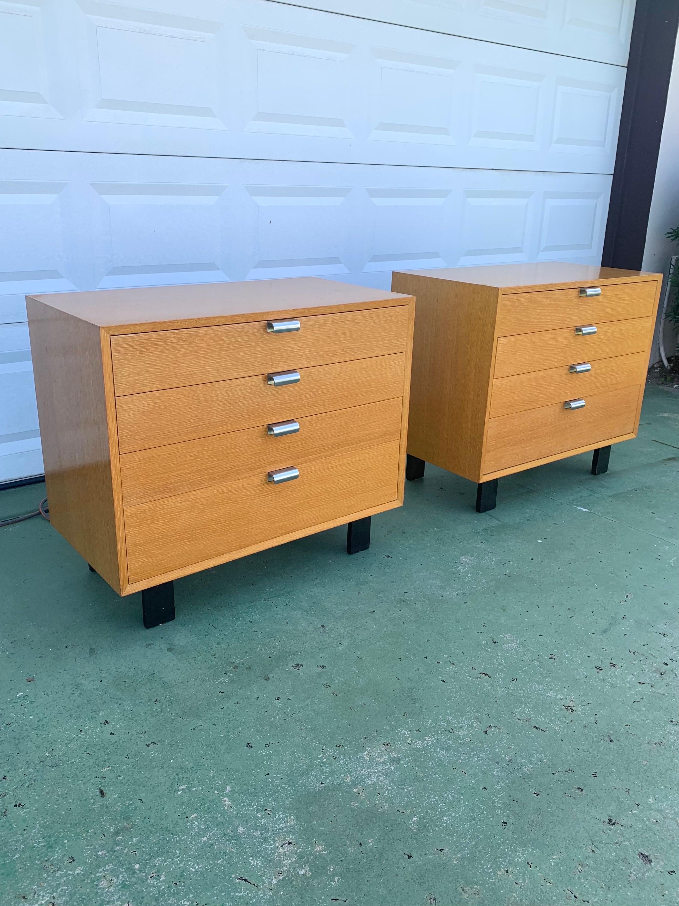 George Nelson for Herman Miller Chests/Dressers, a Pair In Good Condition For Sale In Boynton Beach, FL