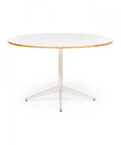 George Nelson for Herman Miller Circular White Laminate Lazy Susan Dining Table