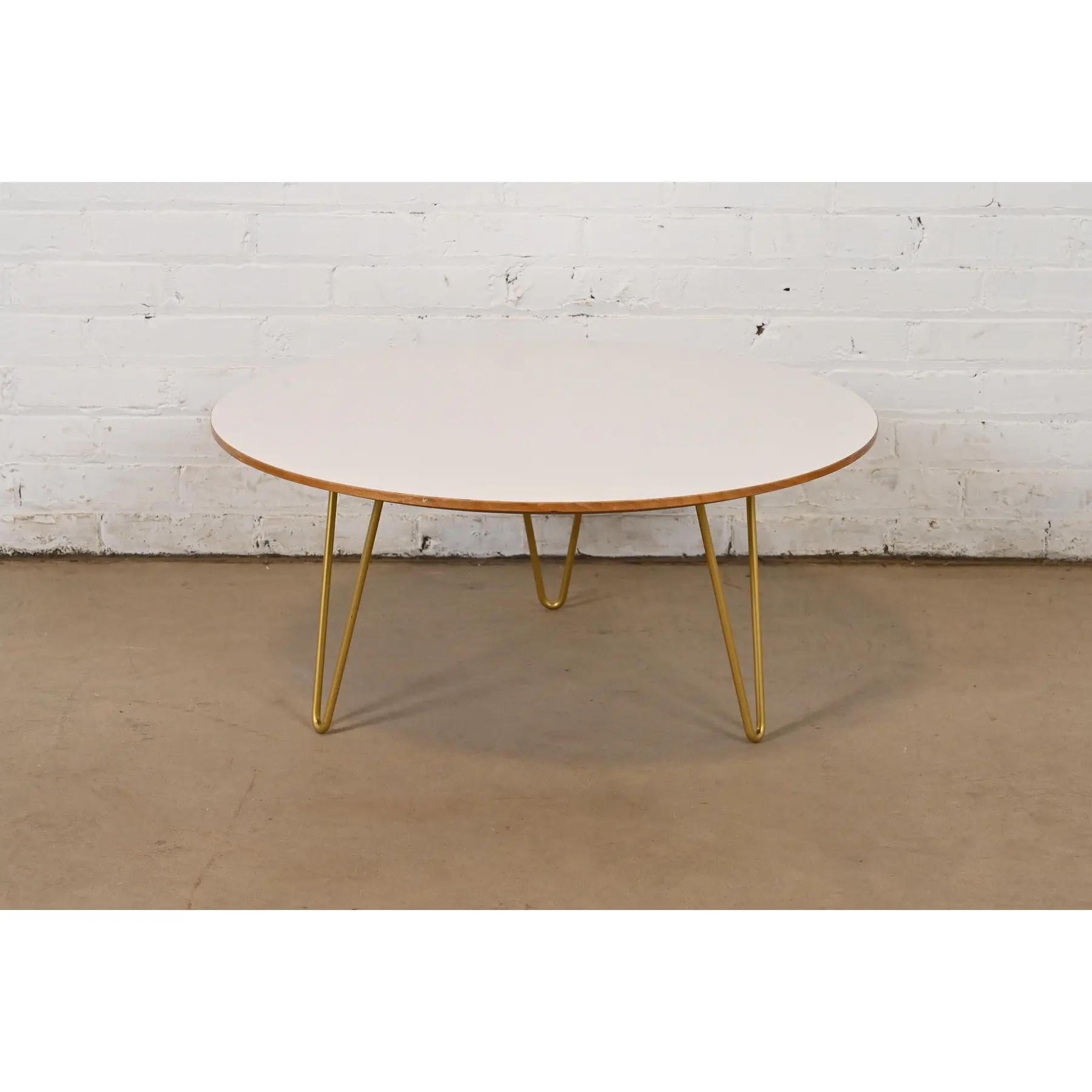 Couchtisch auf Haarnadelbeinen, George Nelson für Herman Miller, 1950er Jahre (Moderne der Mitte des Jahrhunderts) im Angebot