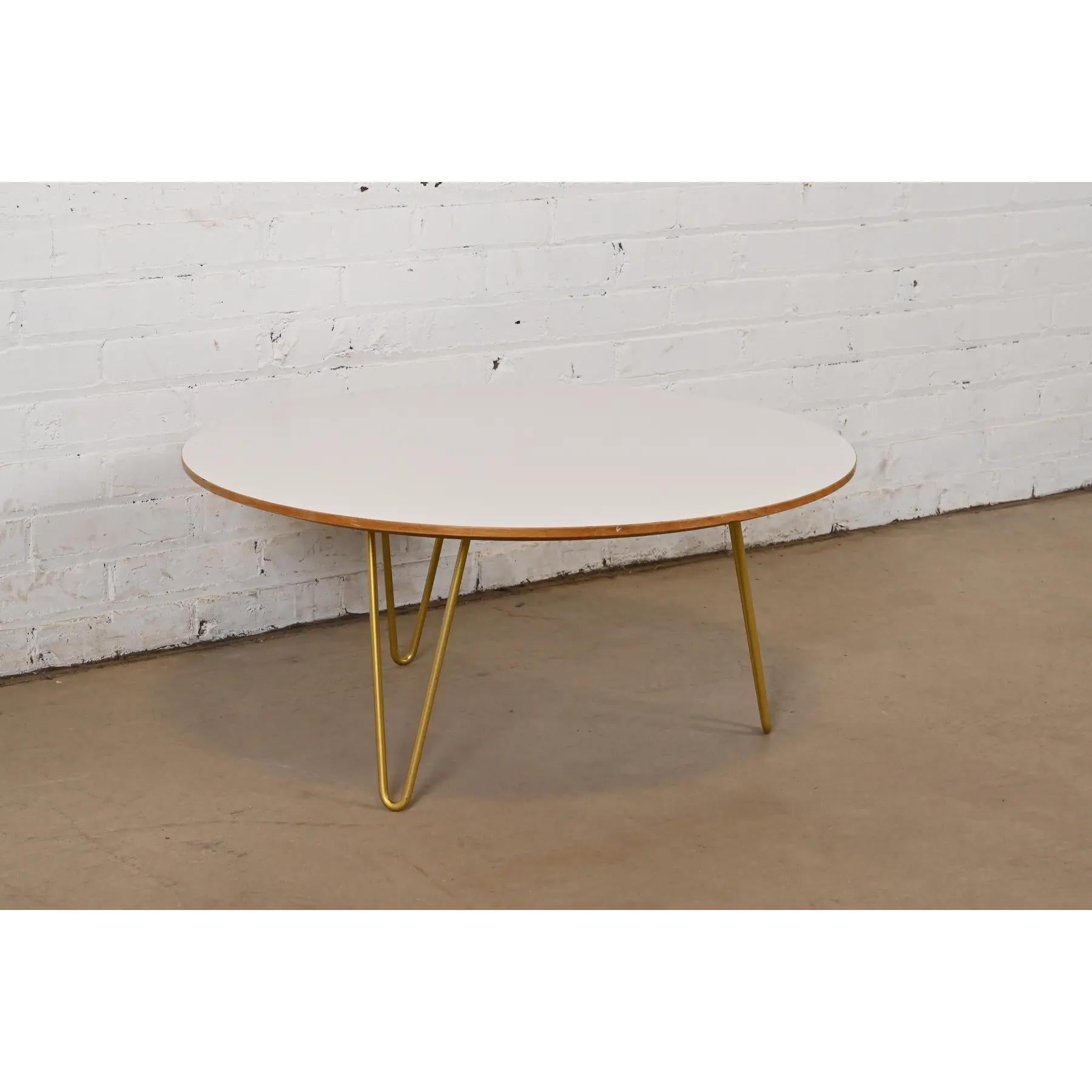 Couchtisch auf Haarnadelbeinen, George Nelson für Herman Miller, 1950er Jahre (Mitte des 20. Jahrhunderts) im Angebot