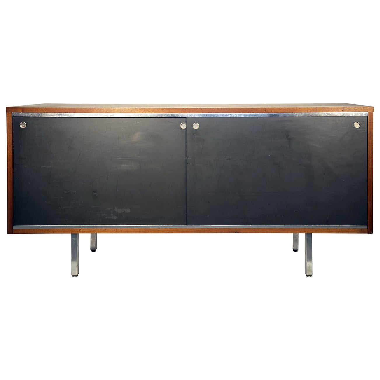 George Nelson for Herman Miller Credenza, Walnut,Stainless Steel and  Laminate