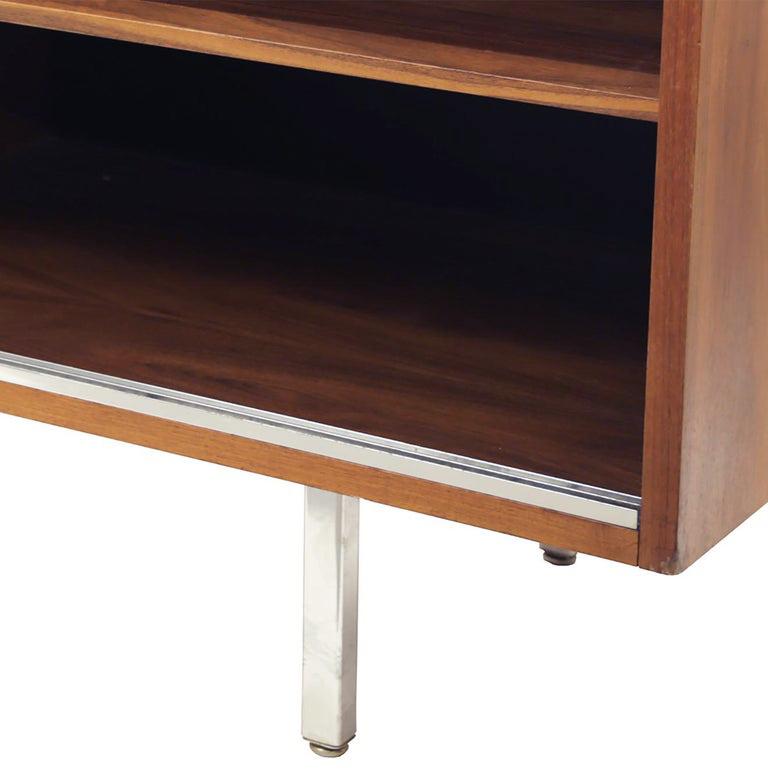 Mid-20th Century George Nelson for Herman Miller Credenza, Walnut, Stainless Steel and  Laminate For Sale