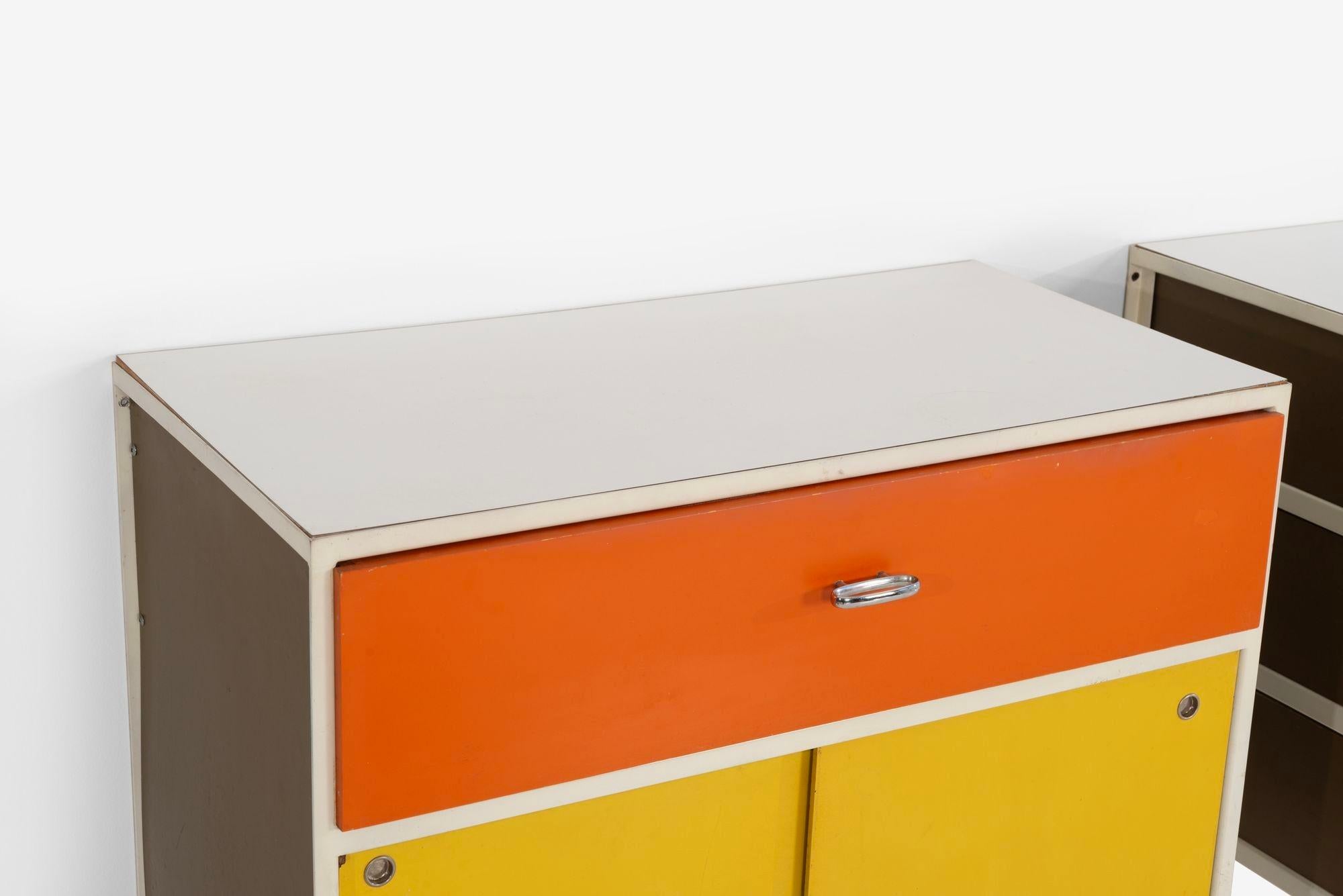 George Nelson per Herman Miller Custom per Hugh DuPree Armadi con struttura in acciaio 1960 in vendita 4