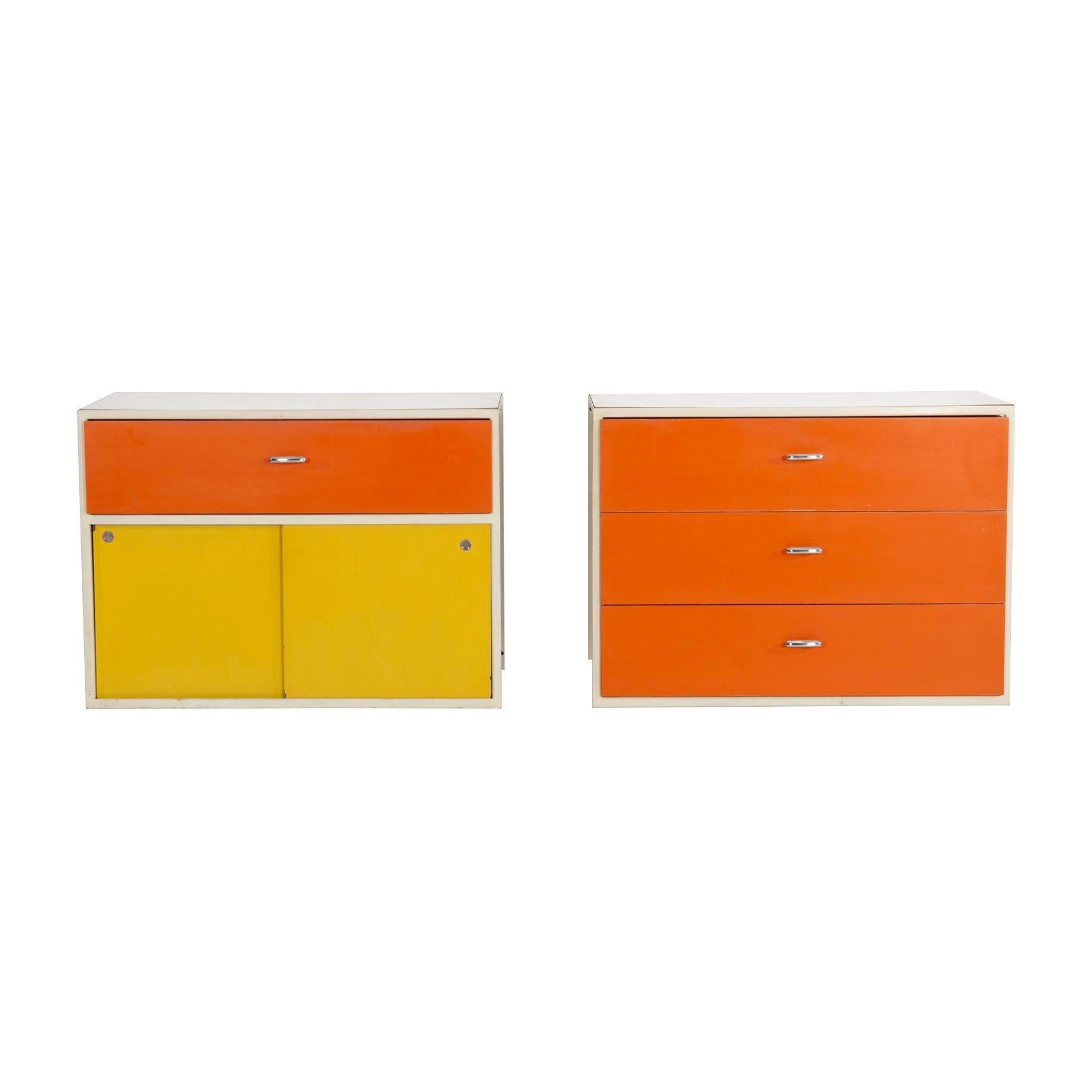 George Nelson per Herman Miller Custom per Hugh DuPree Armadi con struttura in acciaio 1960 in vendita 5