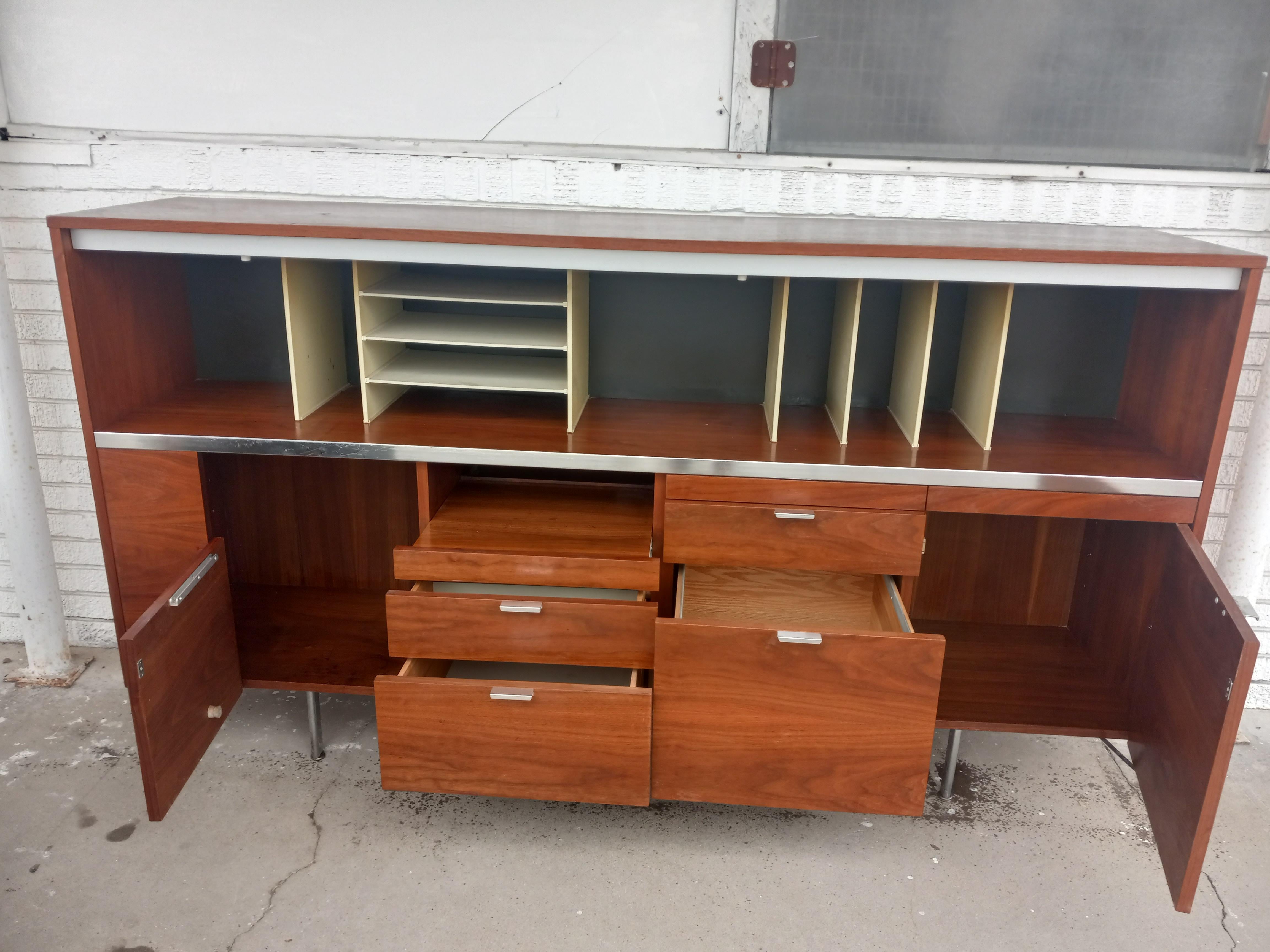 Laminate George Nelson For Herman Miller Desk And Credenza For Sale