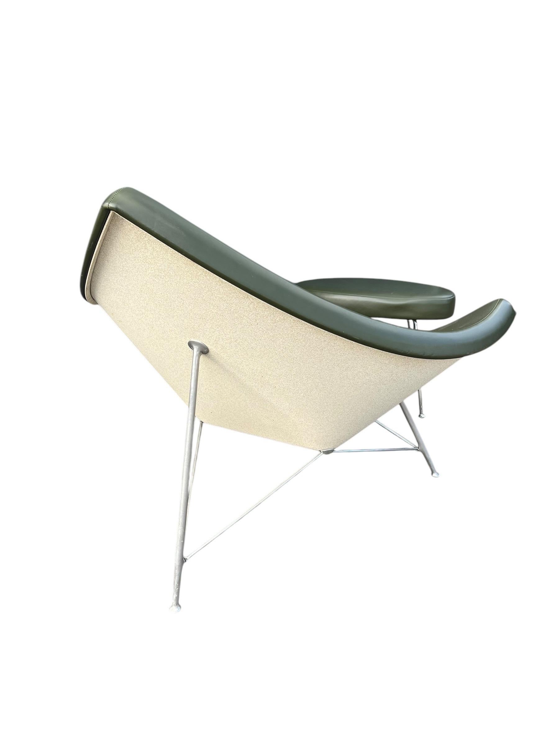 George Nelson for Herman Miller early original Coconut Chair and ottoman For Sale 1
