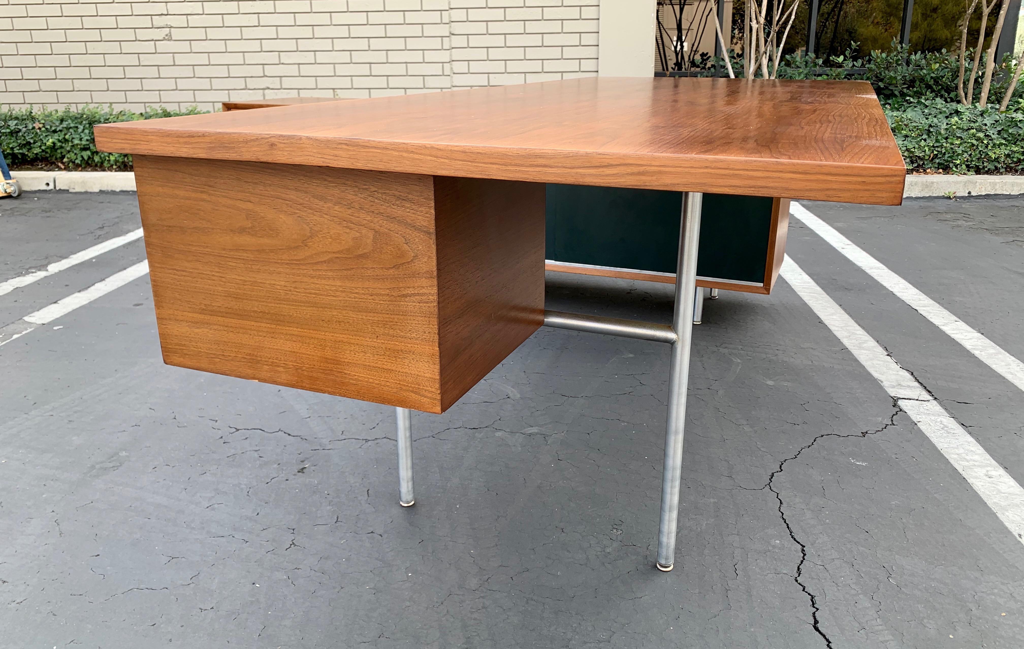 George Nelson for Herman Miller Executive Desk with Credenza Return 7