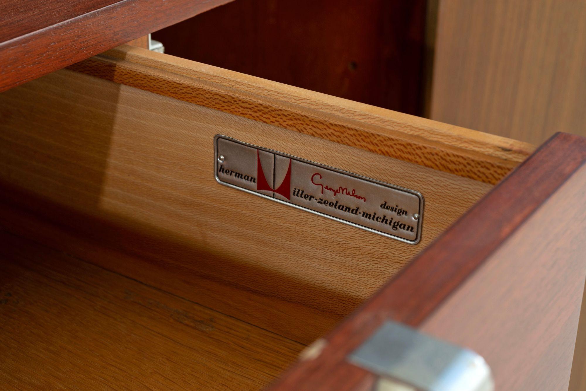 George Nelson for Herman Miller Executive Office desk and Return 1955 For Sale 2