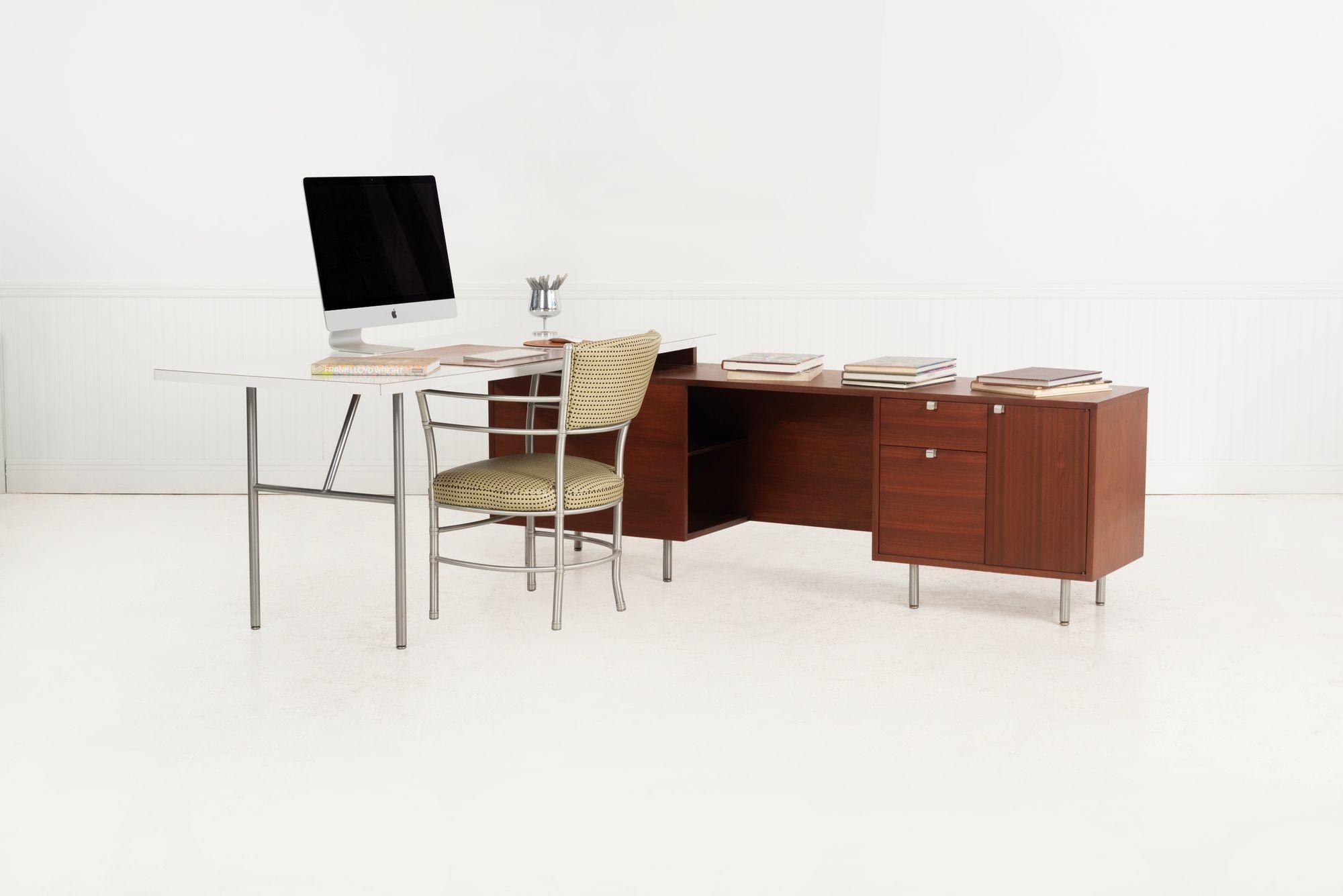 George Nelson for Herman Miller Executive Office desk and Return 1955 For Sale 8