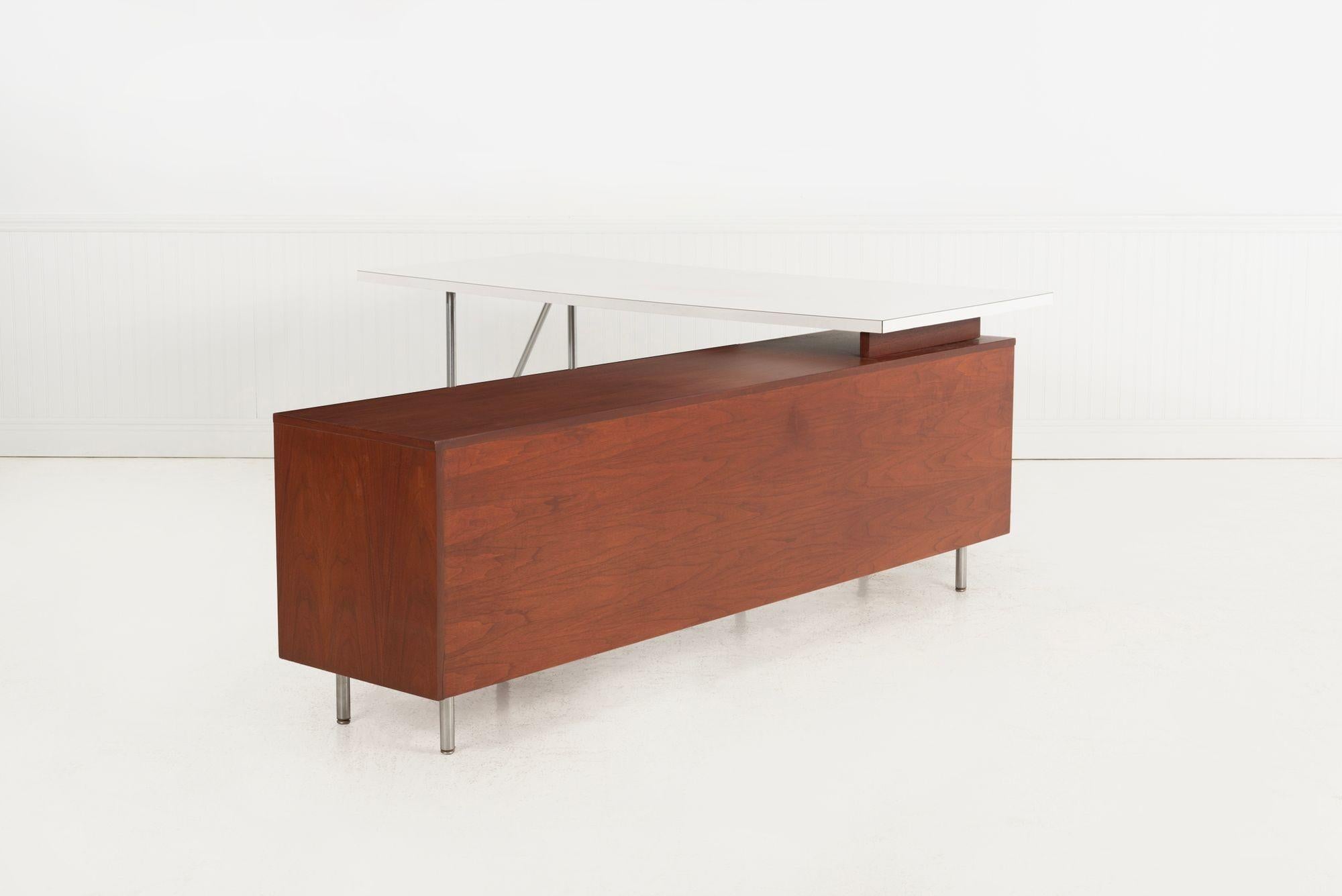 George Nelson for Herman Miller Executive Office desk and Return 1955 For Sale 10