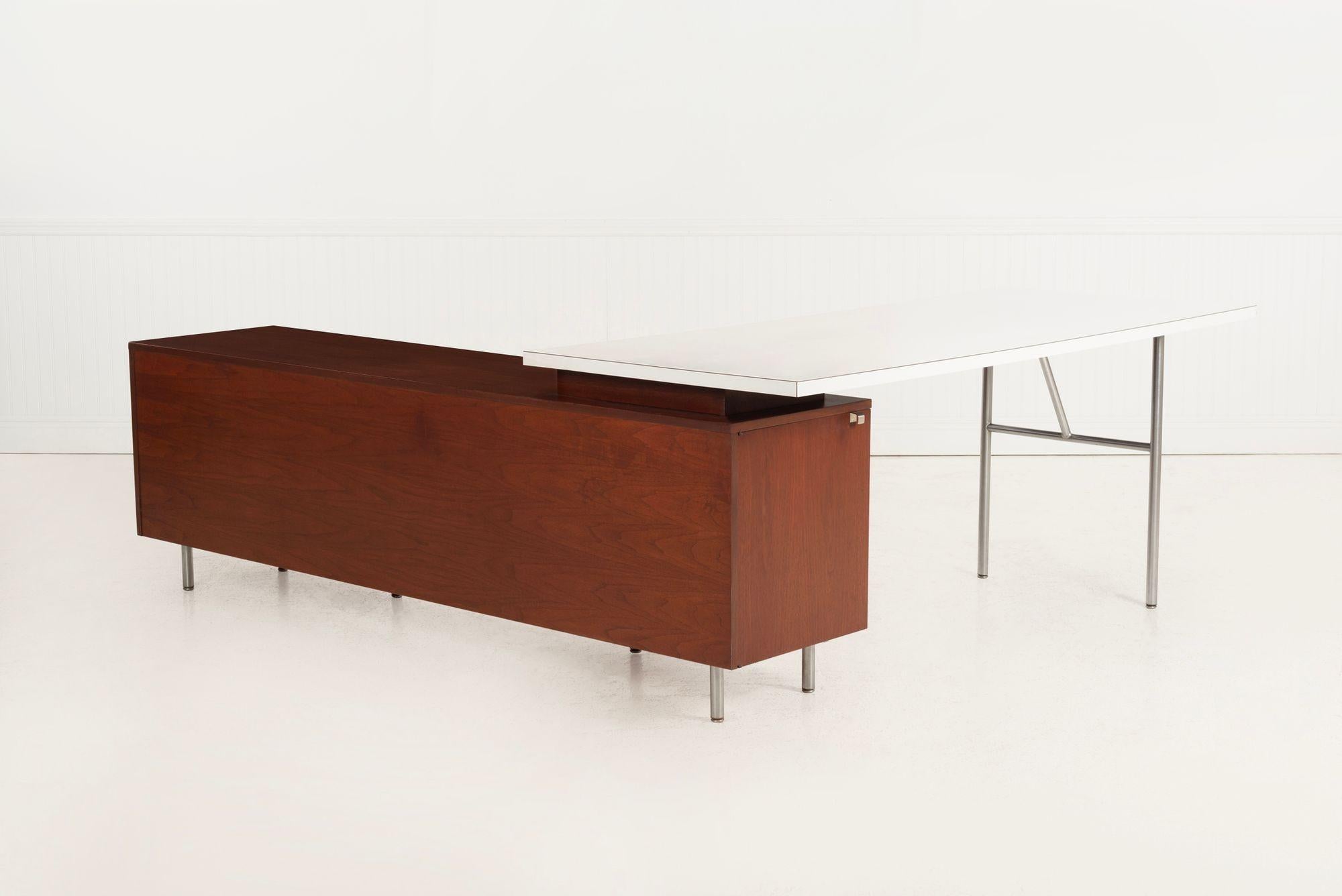George Nelson for Herman Miller Executive Office desk and Return 1955 For Sale 12