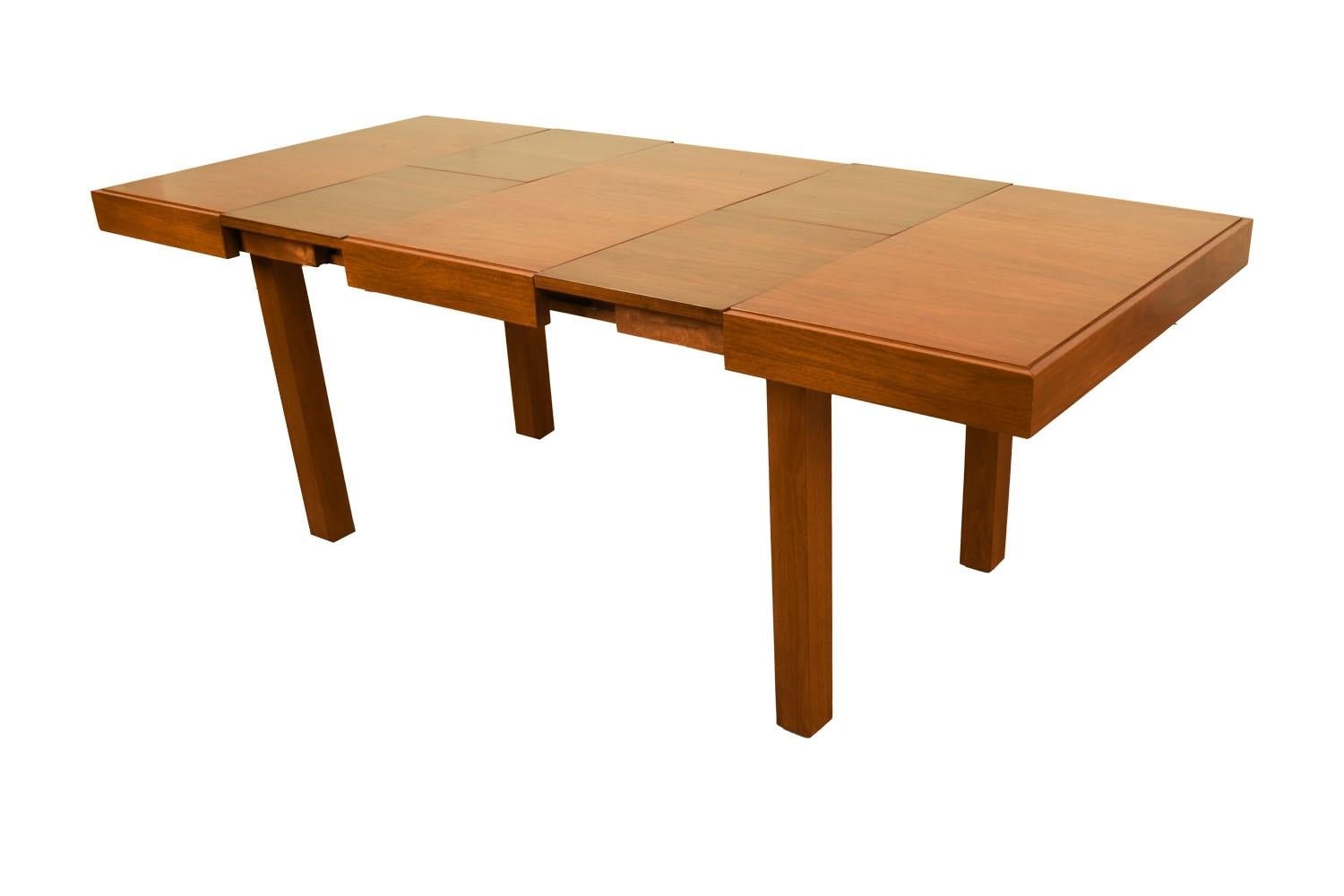 Walnut George Nelson for Herman Miller Extendable Dining Table with Butterfly Leaves For Sale