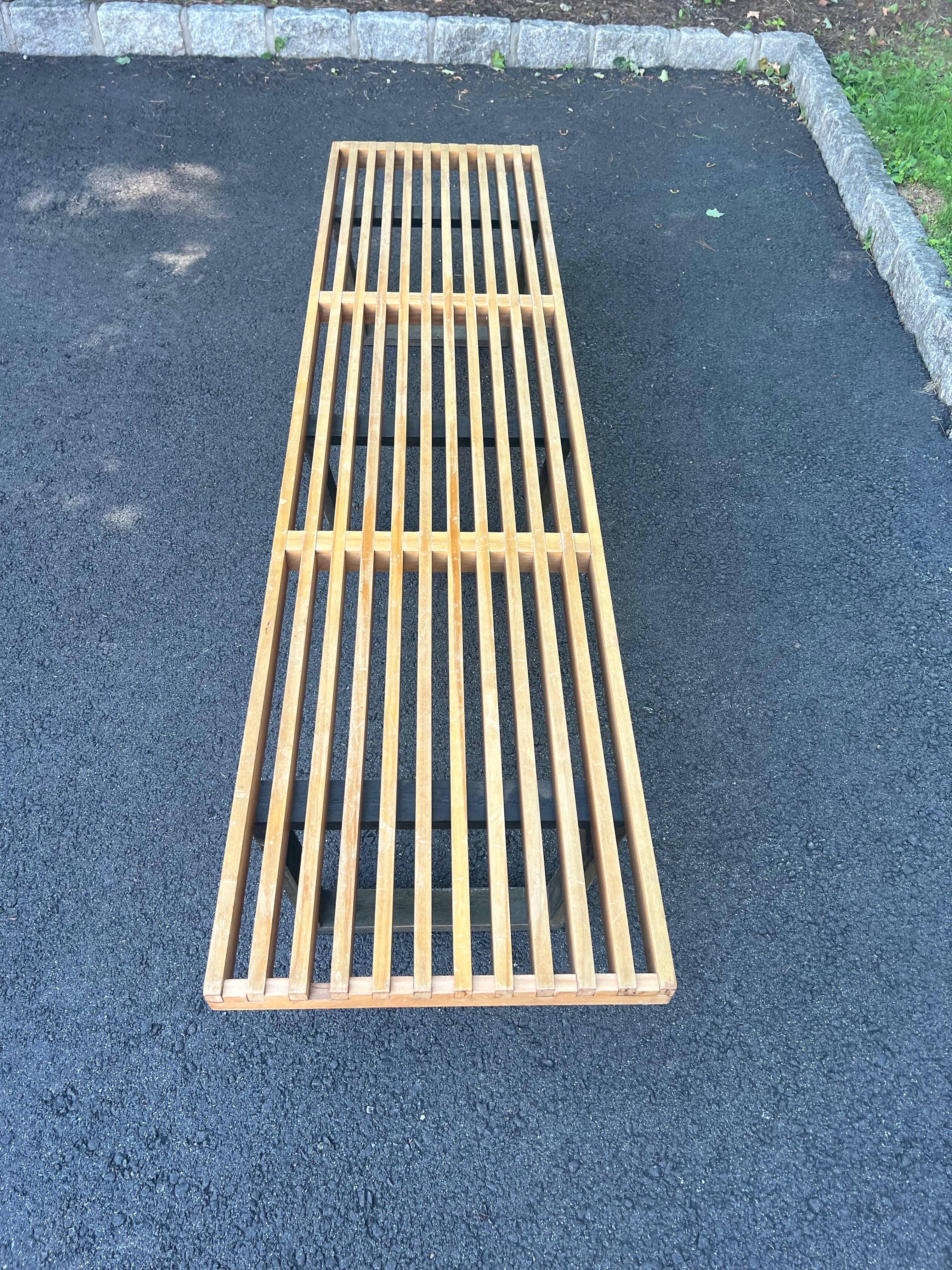 George Nelson For Herman Miller Extra Long Slat Bench en vente 3