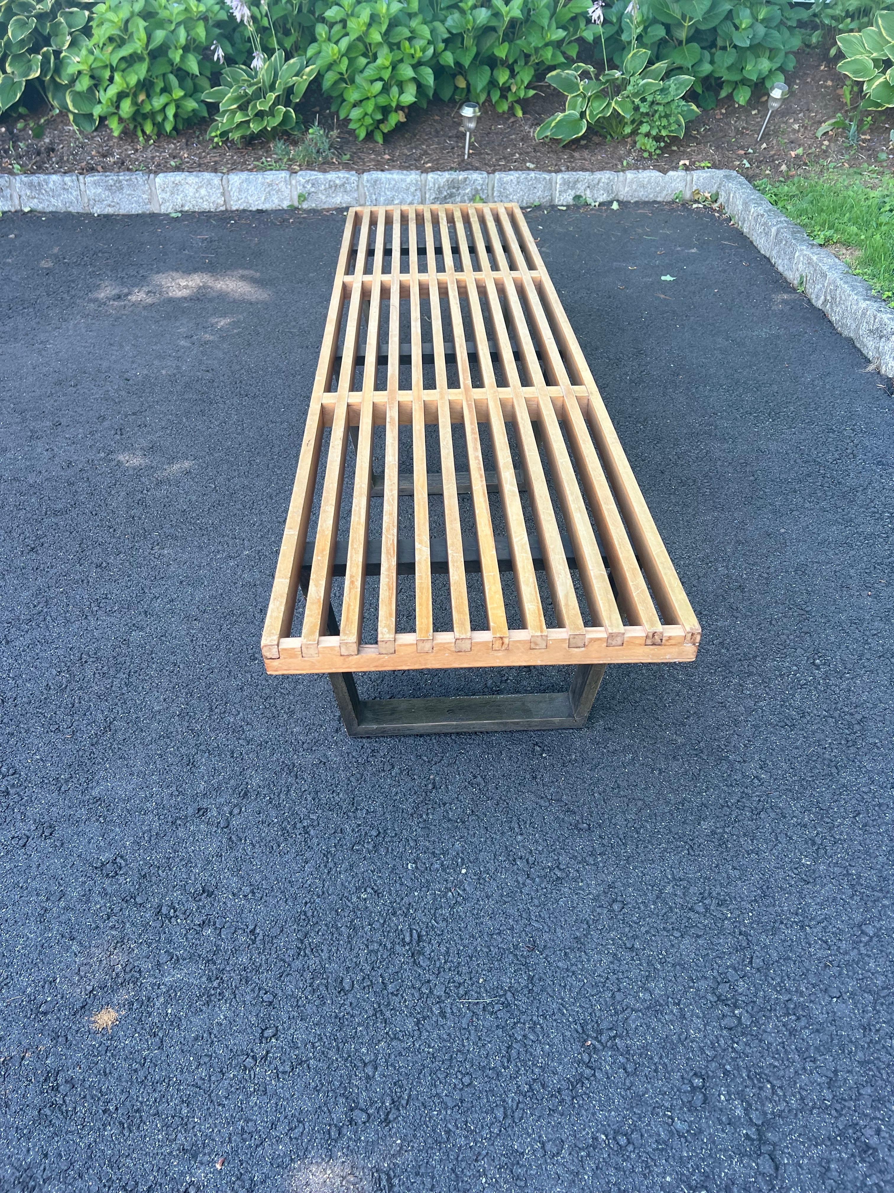 George Nelson For Herman Miller Extra Long Slat Bench en vente 4