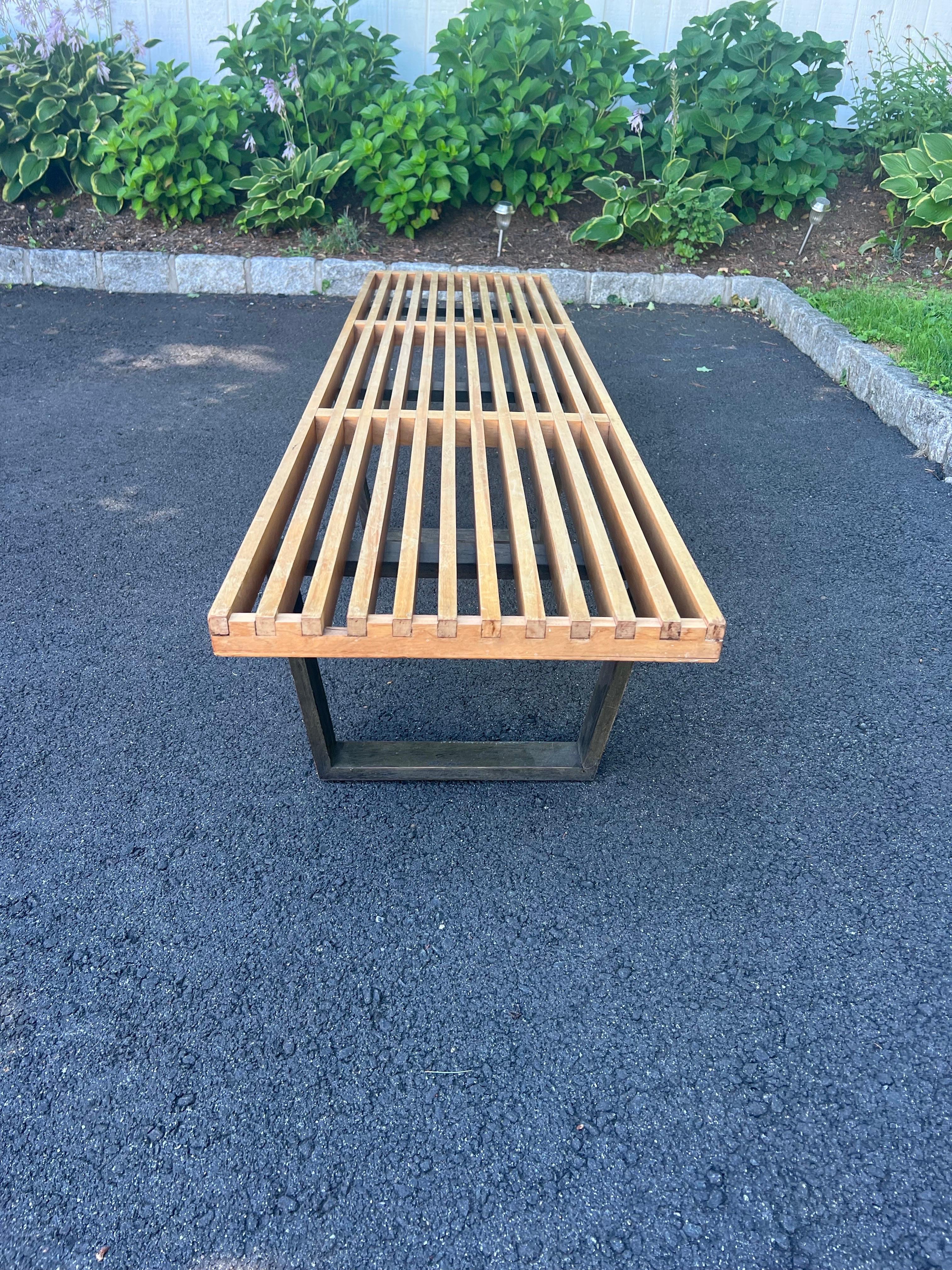 George Nelson For Herman Miller Extra Long Slat Bench en vente 5