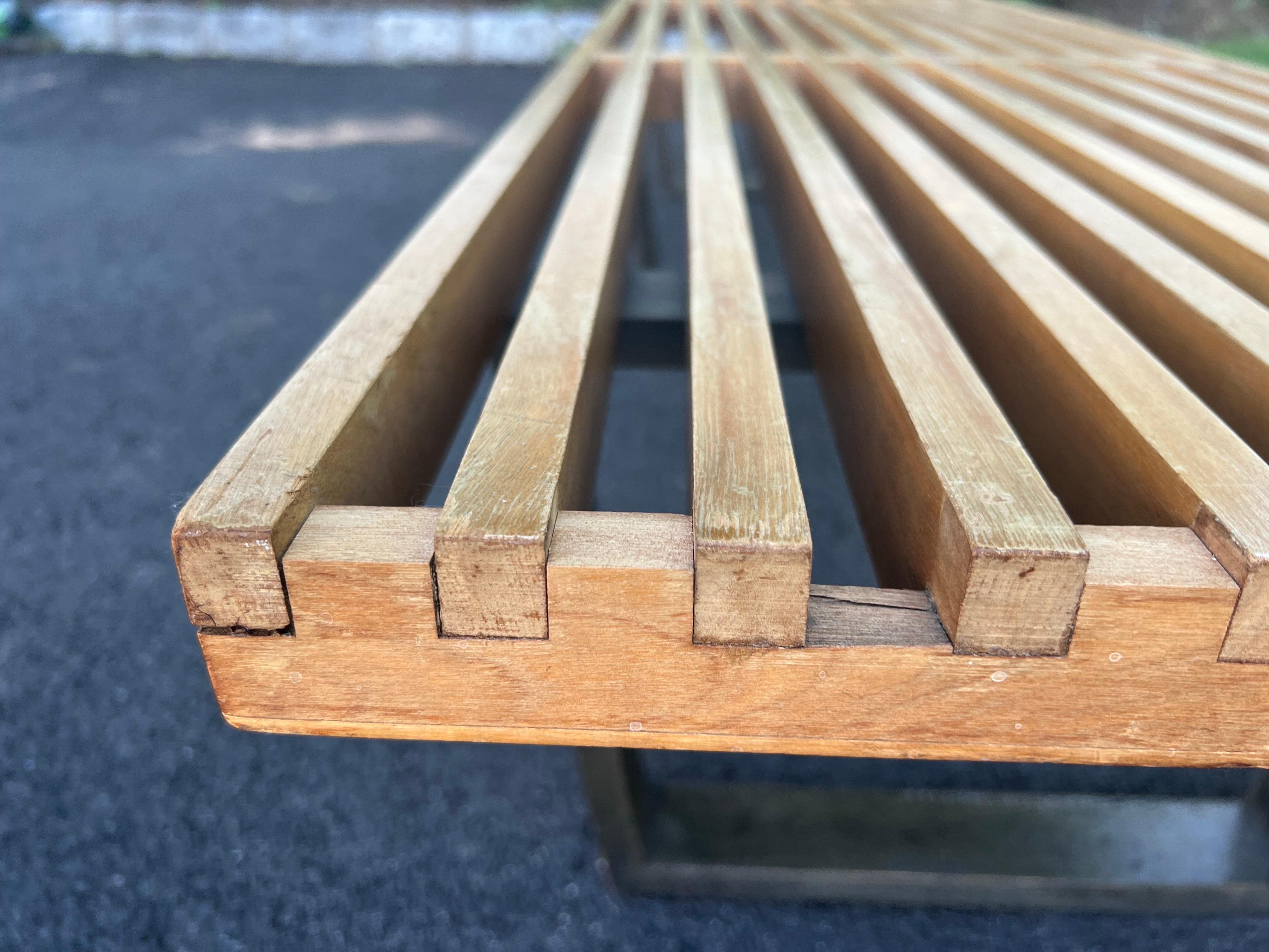 George Nelson For Herman Miller Extra Long Slat Bench en vente 10