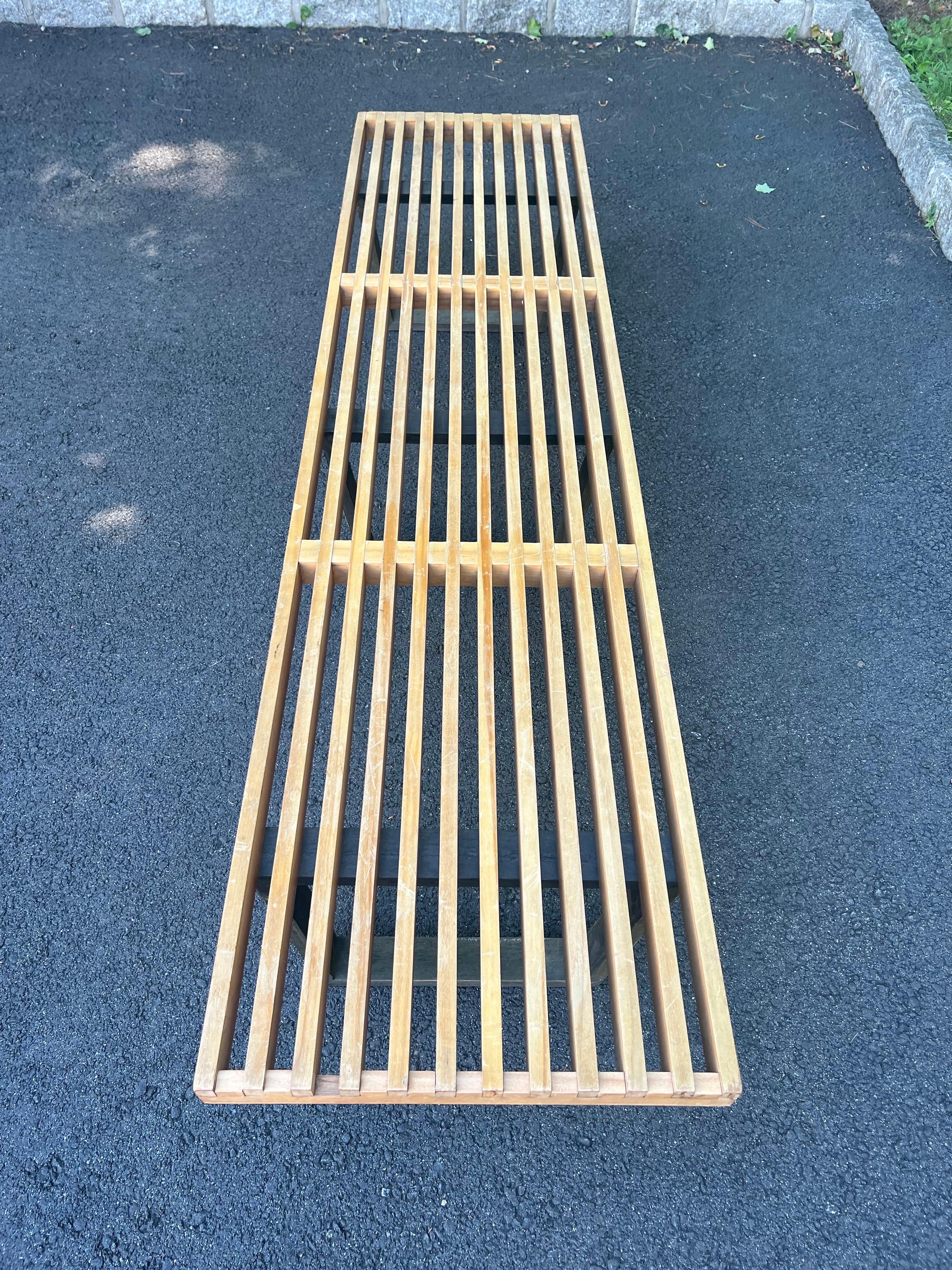 George Nelson For Herman Miller Extra Long Slat Bench en vente 2