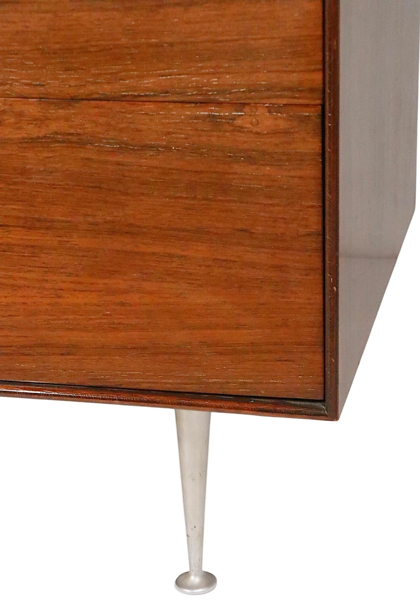 George Nelson per Herman Miller Comò a cinque cassetti con bordo sottile in legno di palissandro anni '50 ca. in vendita 8