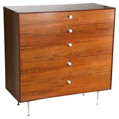George Nelson for Herman Miller Five Drawer Dresser Thin Edge Rosewood c. 1950's