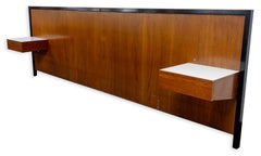 George Nelson For Herman Miller Headboard With Floating Nightstands