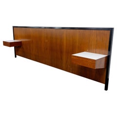 George Nelson For Herman Miller Headboard With Floating Nightstands