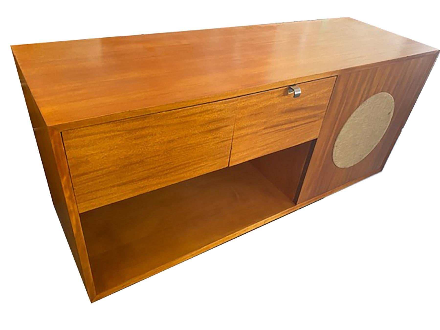 Mid-Century Modern George Nelson for Herman Miller Mahogany Stereo Cabinet