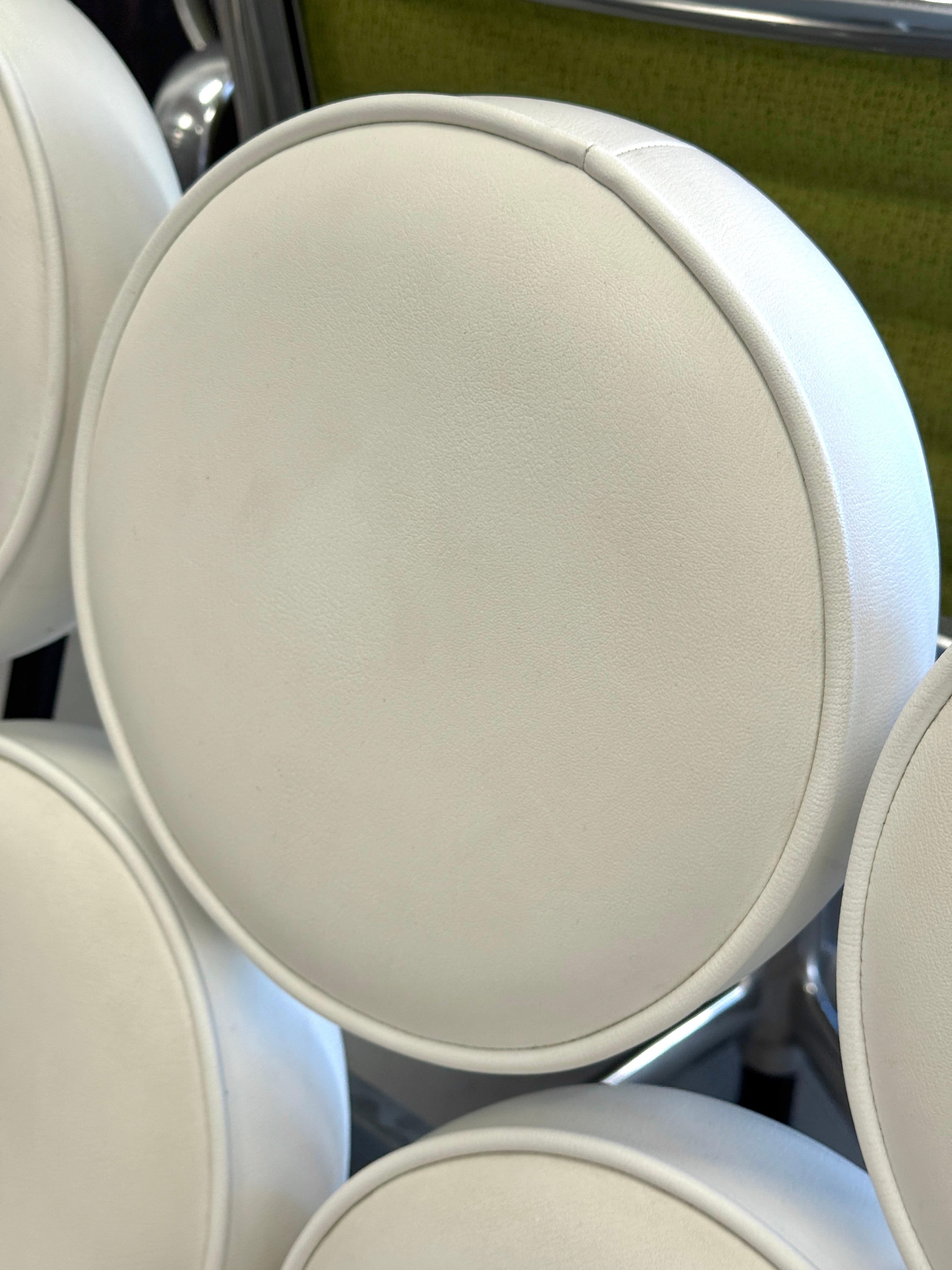 George Nelson para Herman Miller Sofá Marshmallow de piel blanca en venta 7