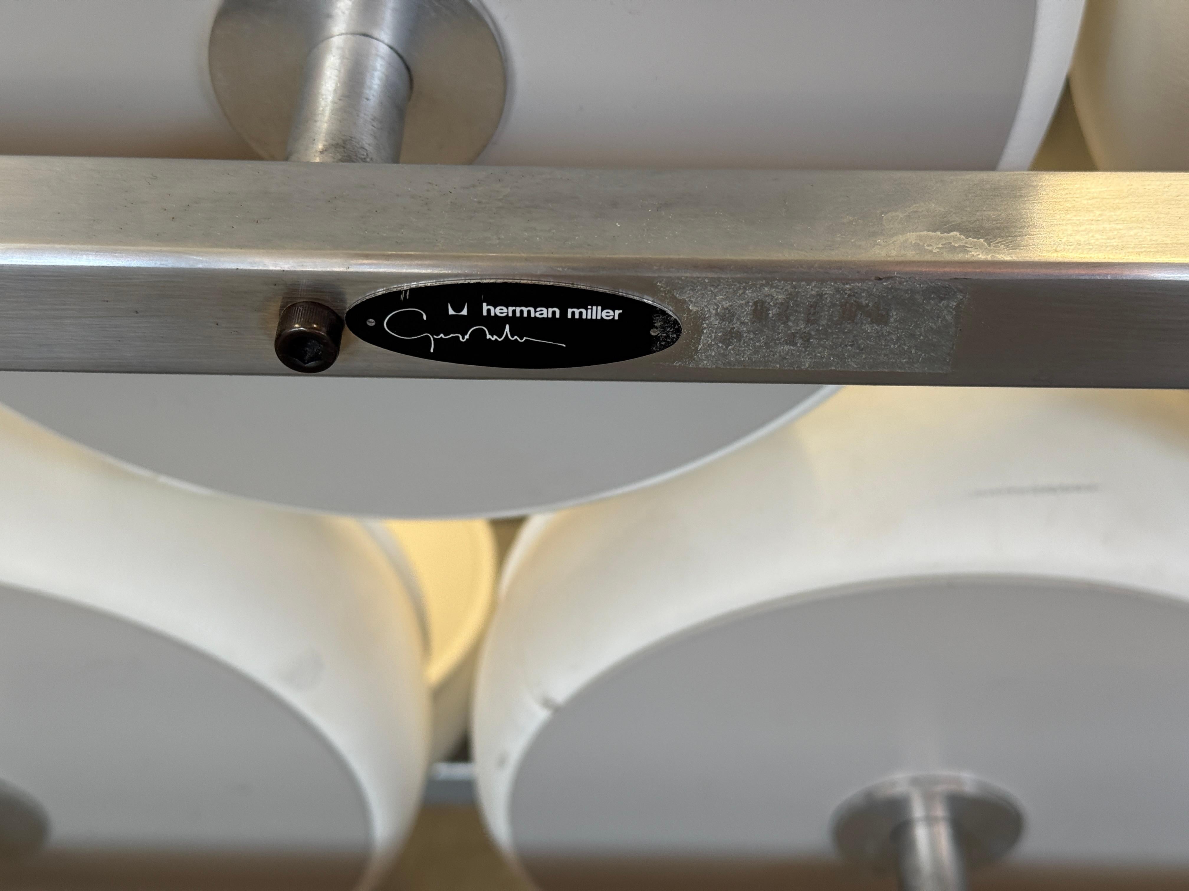 George Nelson para Herman Miller Sofá Marshmallow de piel blanca Siglo XXI y contemporáneo en venta