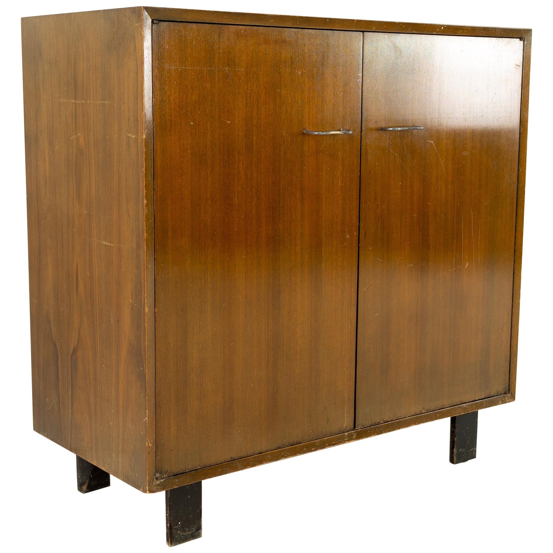 George Nelson for Herman Miller Mid Century 2 Door Media Cabinet