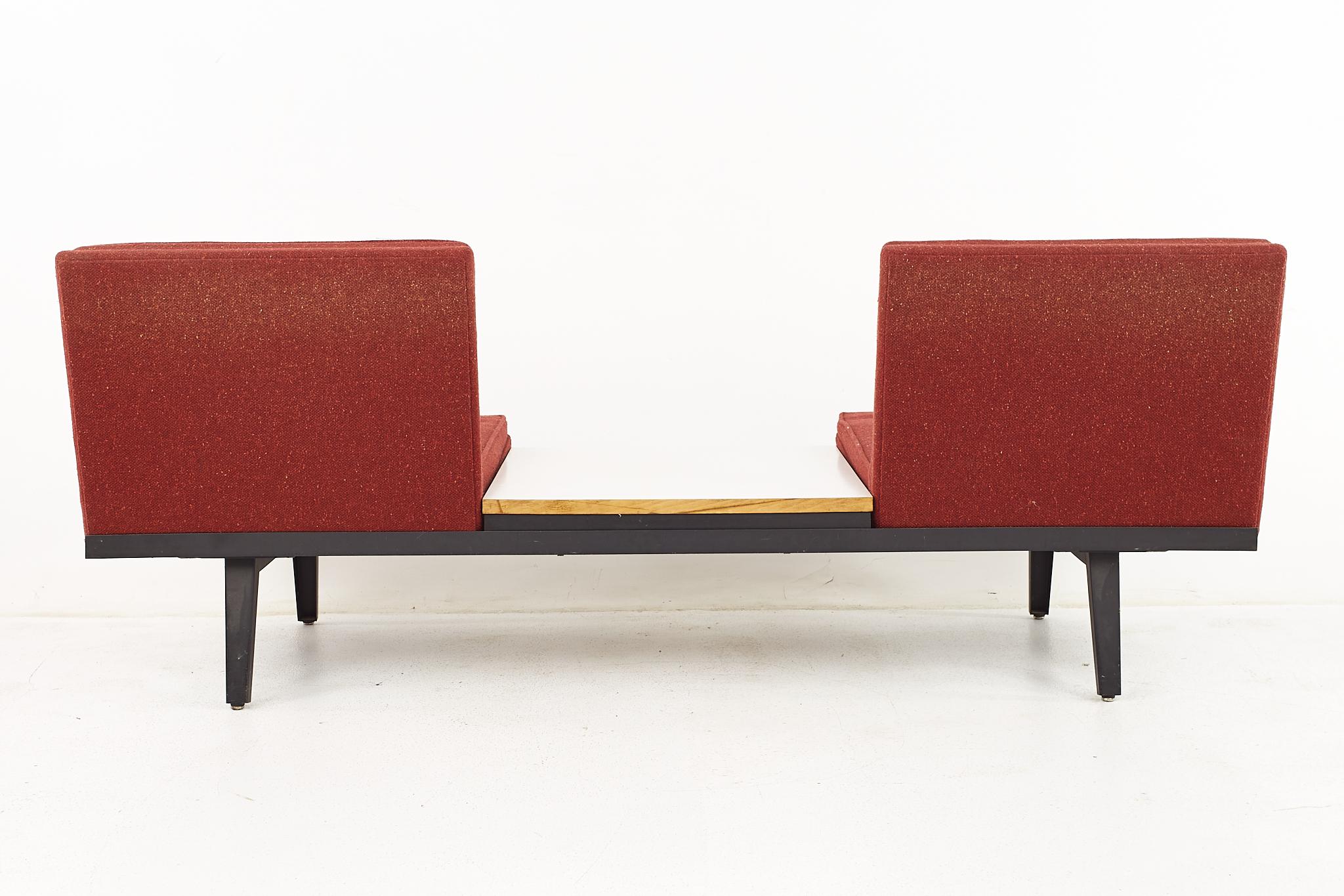 George Nelson for Herman Miller Mid Century Black Bench In Good Condition In Countryside, IL