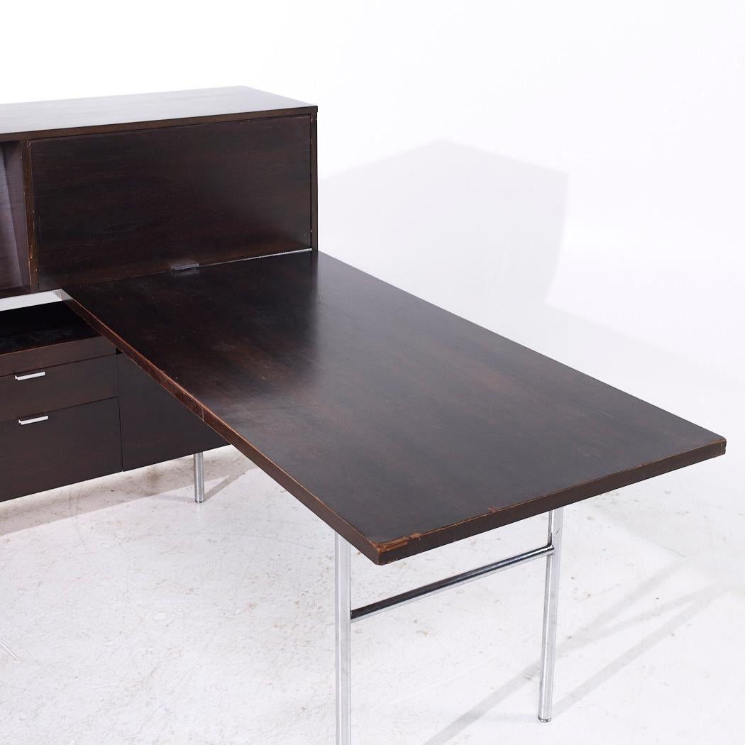 George Nelson für Herman Miller Mid Century-Schreibtisch mit Rückenlehne im Zustand „Gut“ im Angebot in Countryside, IL