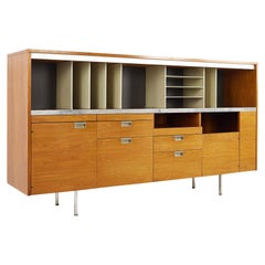 George Nelson for Herman Miller Mid Century Large Walnut Office Credenza