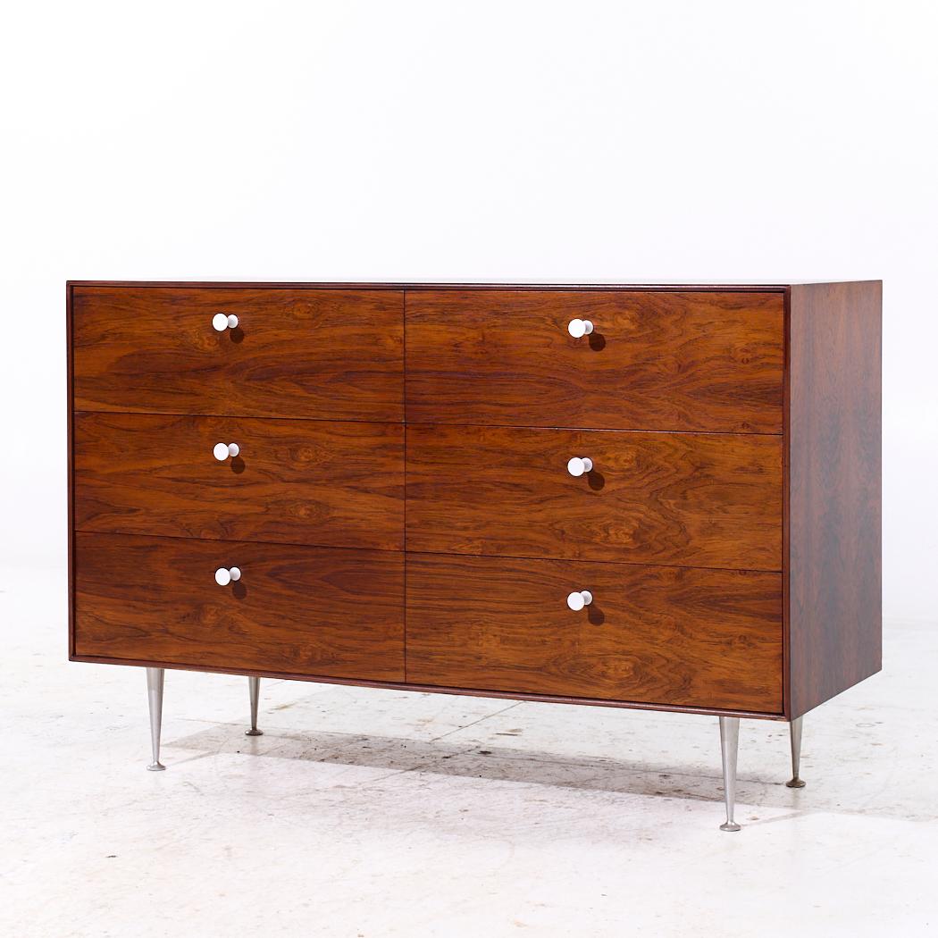 Mid-Century moderno George Nelson per Herman Miller Comò a 6 cassetti in legno di palissandro di metà secolo in vendita