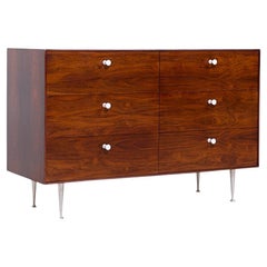 George Nelson for Herman Miller Mid Century Rosewood Thin Edge 6 Drawer Dresser