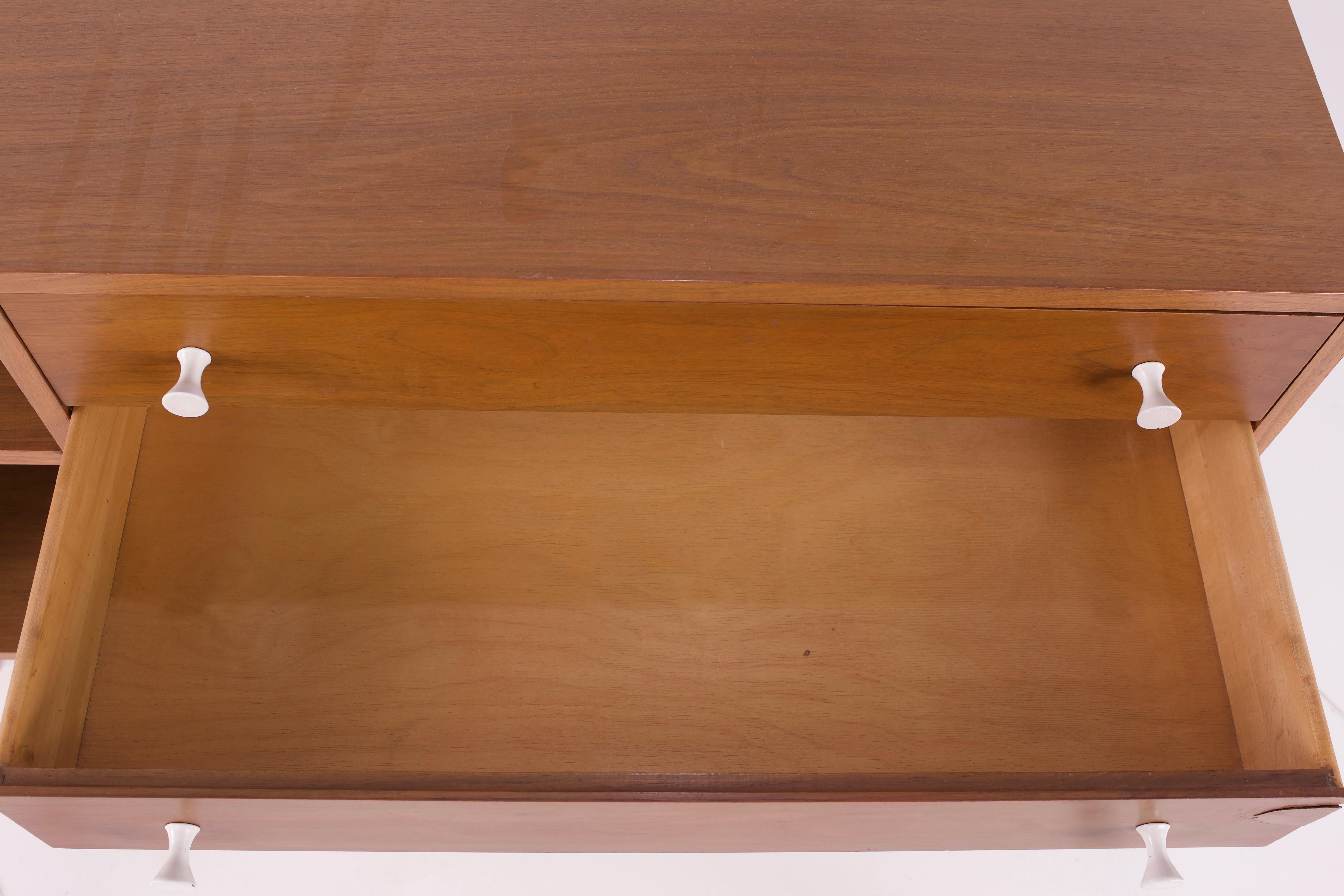 Wood George Nelson for Herman Miller Mid Century Sideboard Credenza Media Cabinet