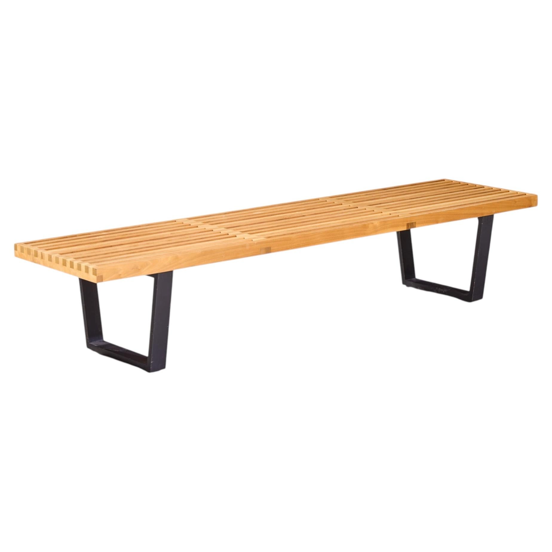 George Nelson for Herman Miller Mid Century Slat Bench For Sale