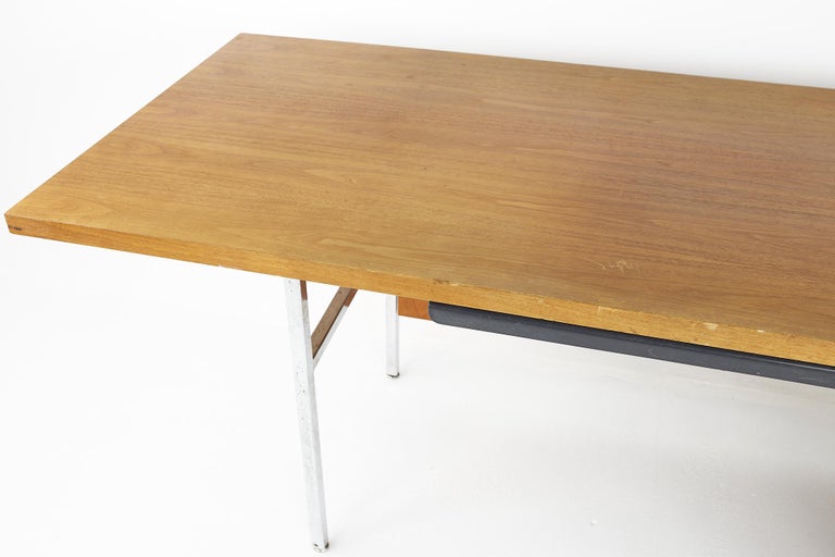 Late 20th Century George Nelson for Herman Miller Mid Century Walnut Desk For Sale