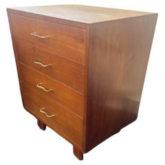 George Nelson for Herman Miller Mid-Century Walnut Veneer 4-Drawer Commode George Nelson for Herman Miller Mid-Century Walnut Veneer 4-Drawer Commode